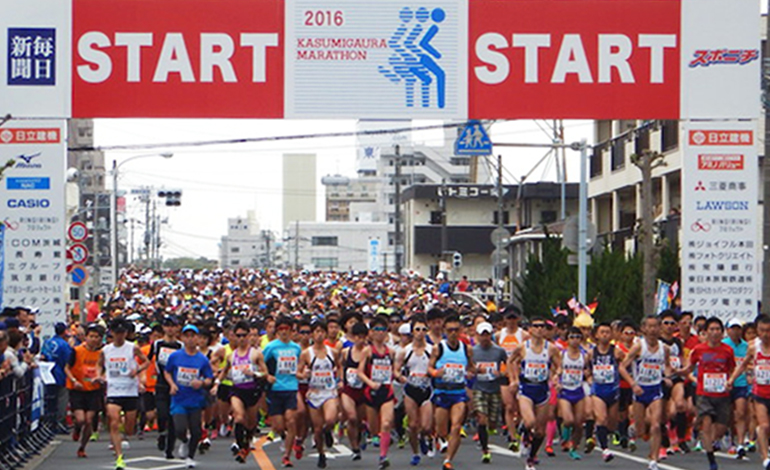 2016年かすみがうらマラソンスタート時の写真v