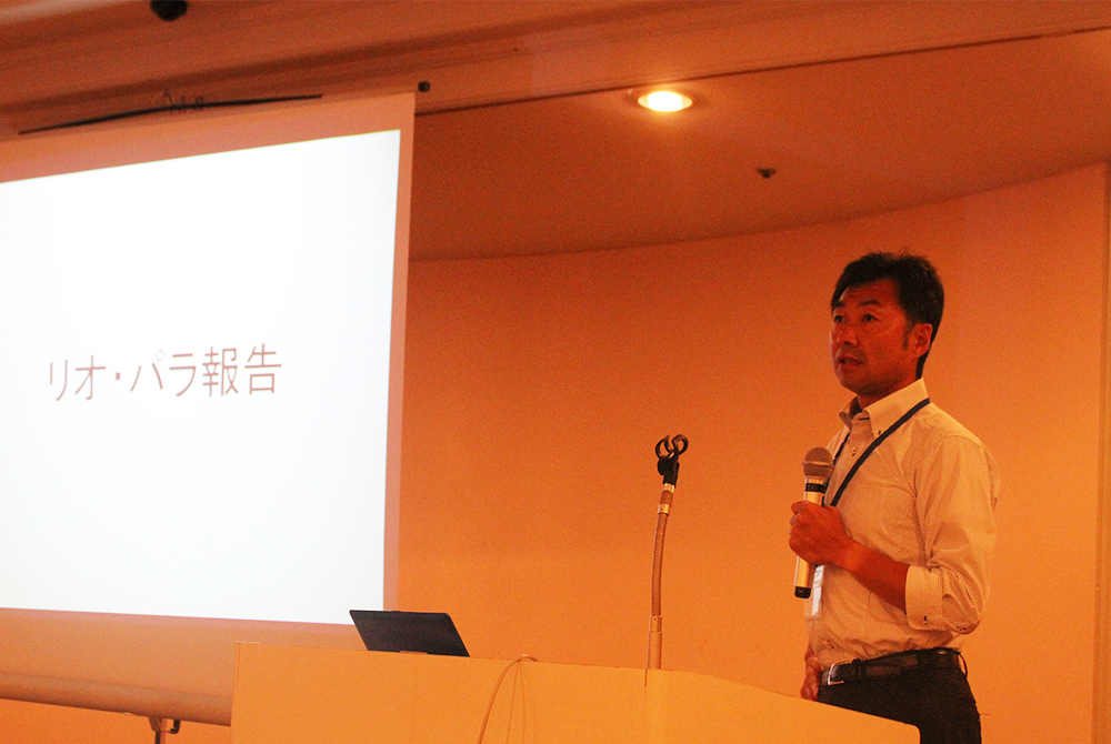 伴走者養成・視覚障がい者マラソン研修会集合写真